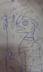 Litty has a balloon!